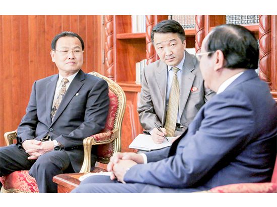 北朝鮮大使　カンボジアとの関係強化へ意欲
