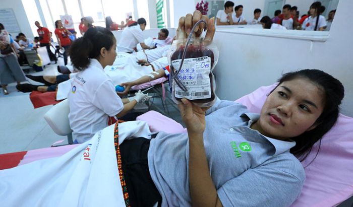 カンボジア、依然としてボランティアの献血が必要