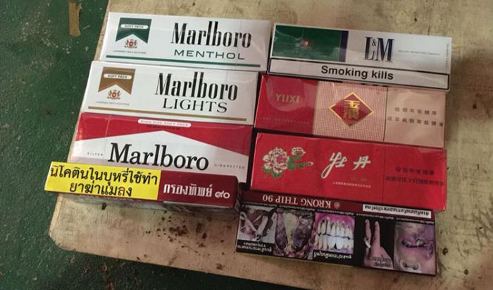 プノンペンのたばこ工場で違法製品が大量に発見