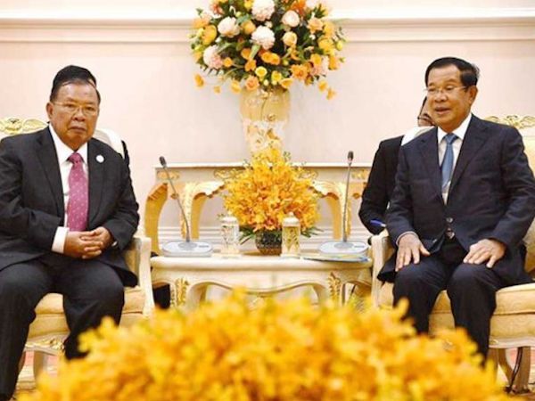 ラオス大統領がカンボジア訪問、国境問題など議論される