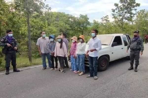 タイへ不法入国、カンボジア人6人とタイ人ブローカーを逮捕
