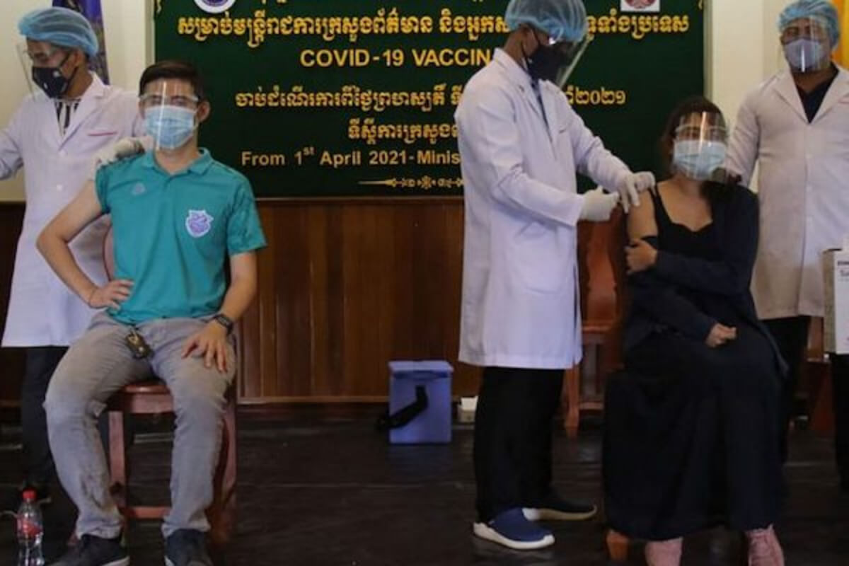 カンボジア：新型コロナのワクチン接種率、目標の90%超える
