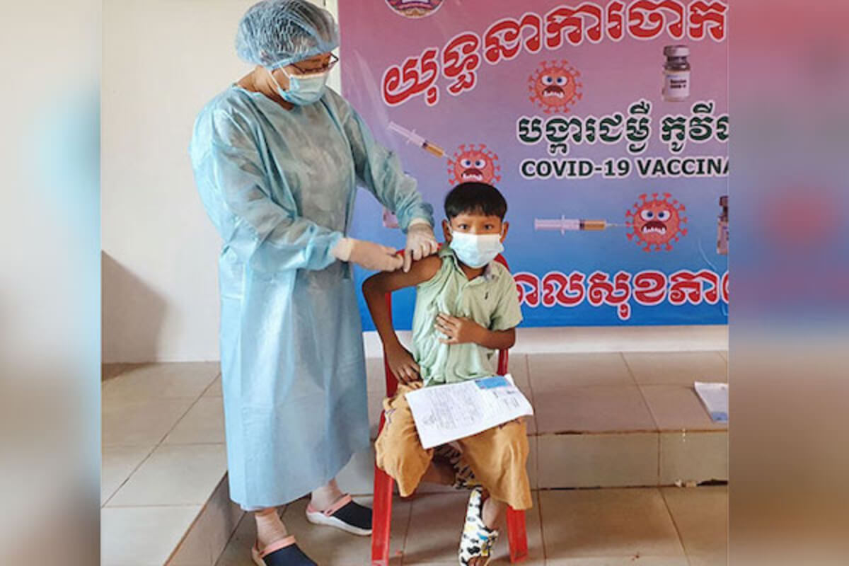 カンボジア：1日から5歳児への新型コロナワクチン接種を開始