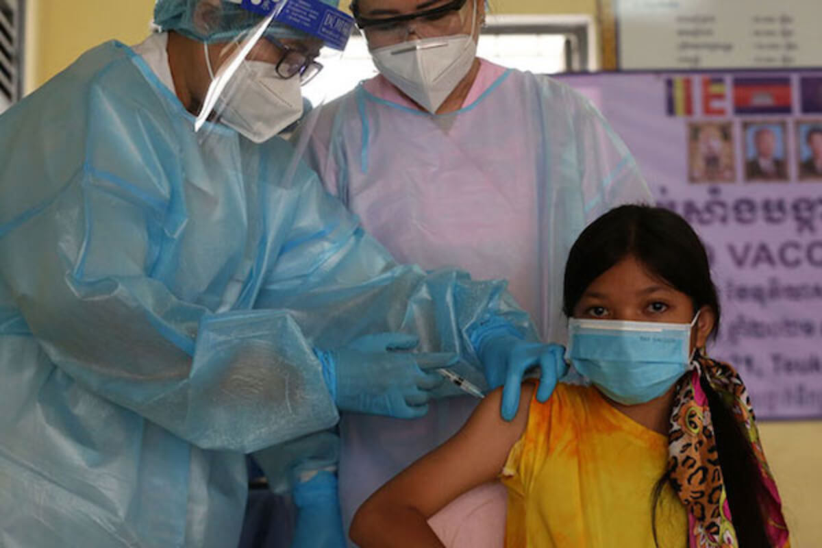 カンボジア：ワクチン接種率世界6位、アジアで1位に