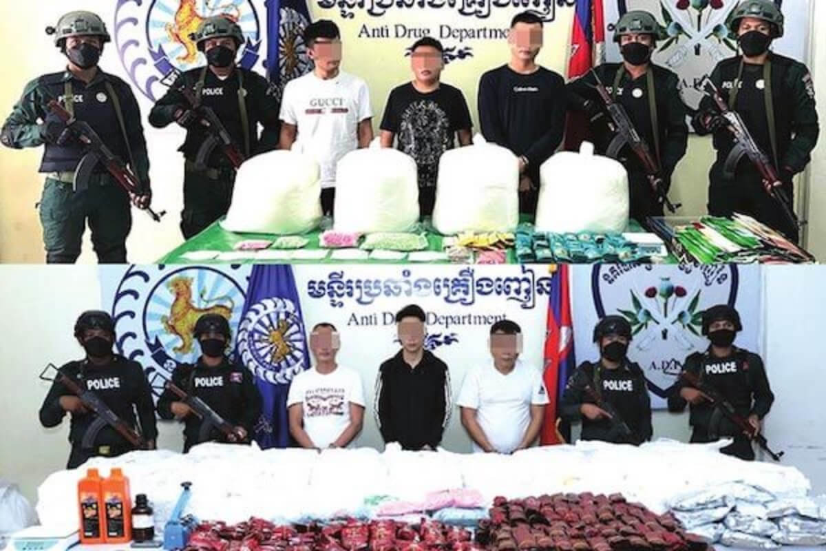 カンボジアで麻薬700kg以上を密輸・所持　台湾人男性6人が起訴
