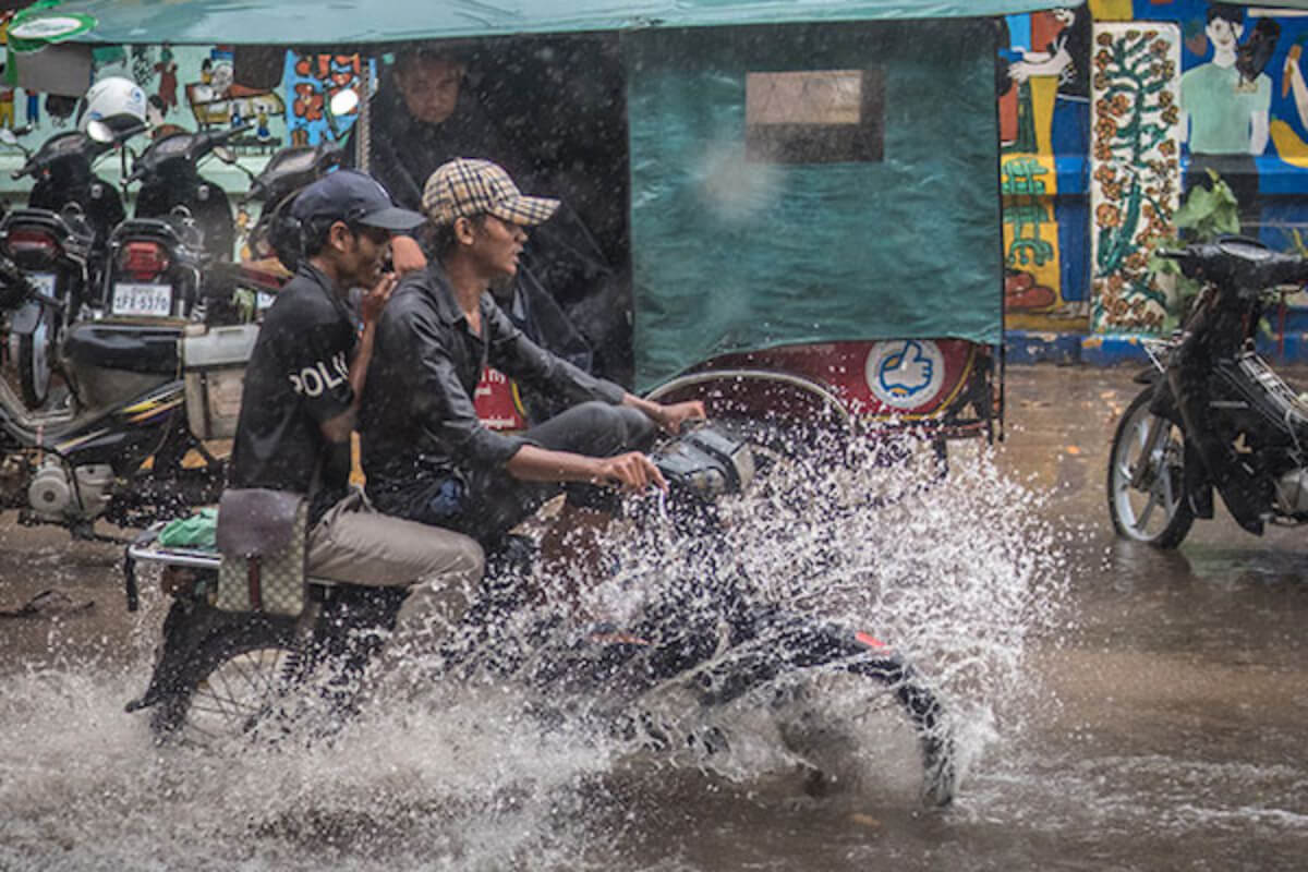 カンボジア、11日〜17日まで全国的に雷や突風を伴う大雨の予報