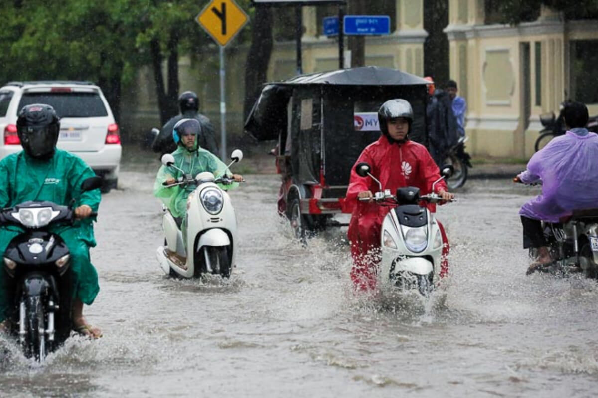 カンボジア天気予報：15日までは雨が続く