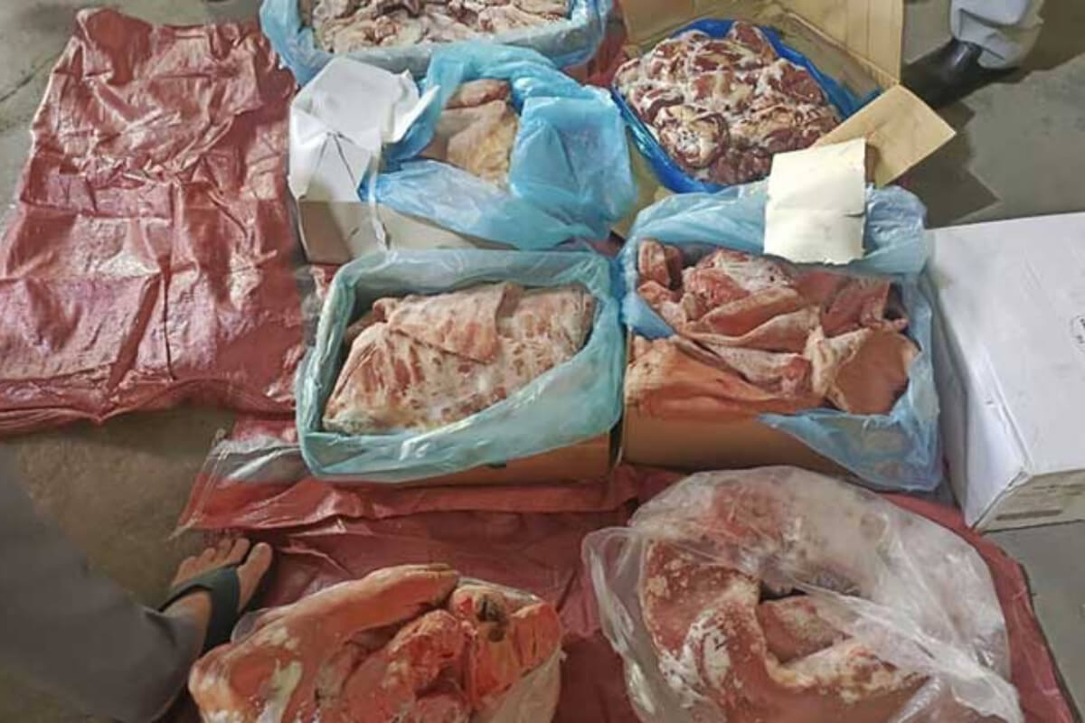 プノンペンで冷凍豚肉7トンを押収、隣国からの密輸か