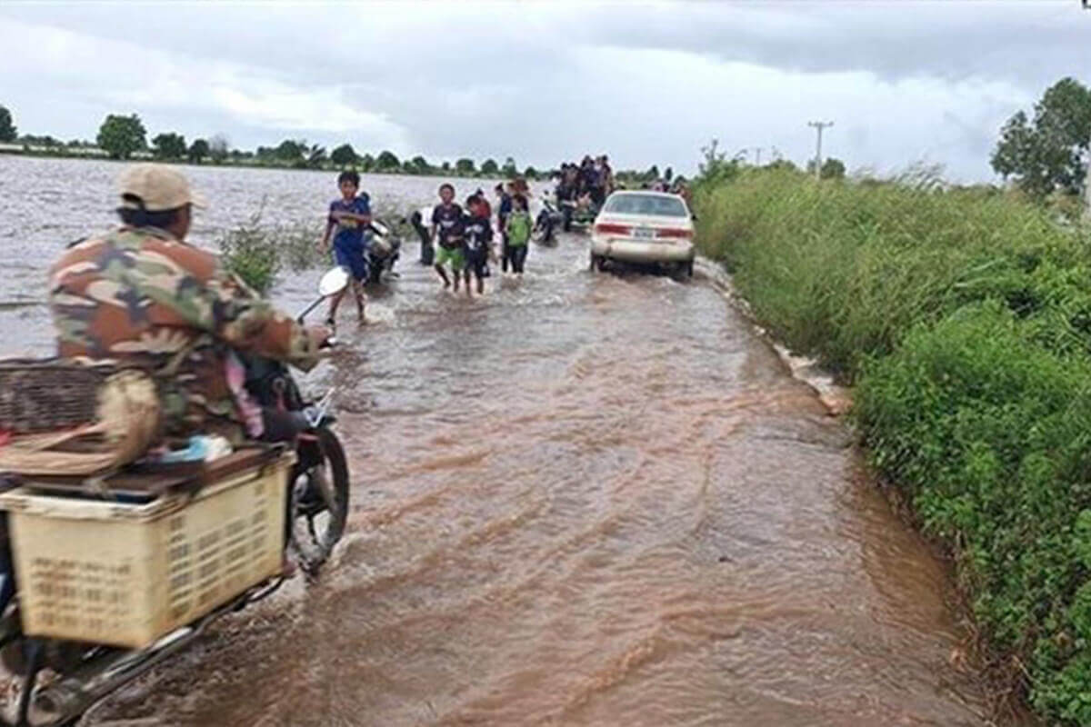 長雨による洪水、カンボジアの11州が影響受ける