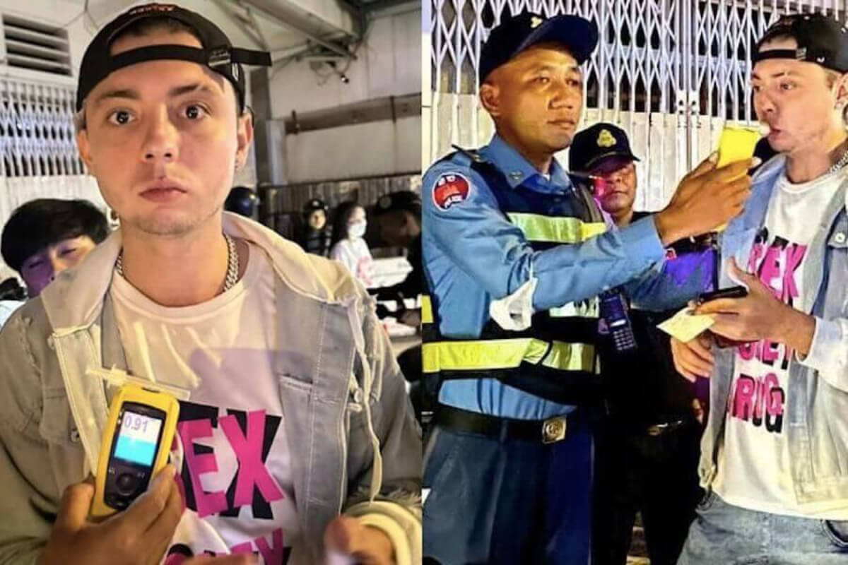 飲酒運転の外国人DJ、プノンペン警察を避難し謝罪