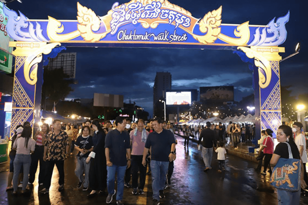 プノンペンのウォークストリート、年間来訪者が600万人に迫る