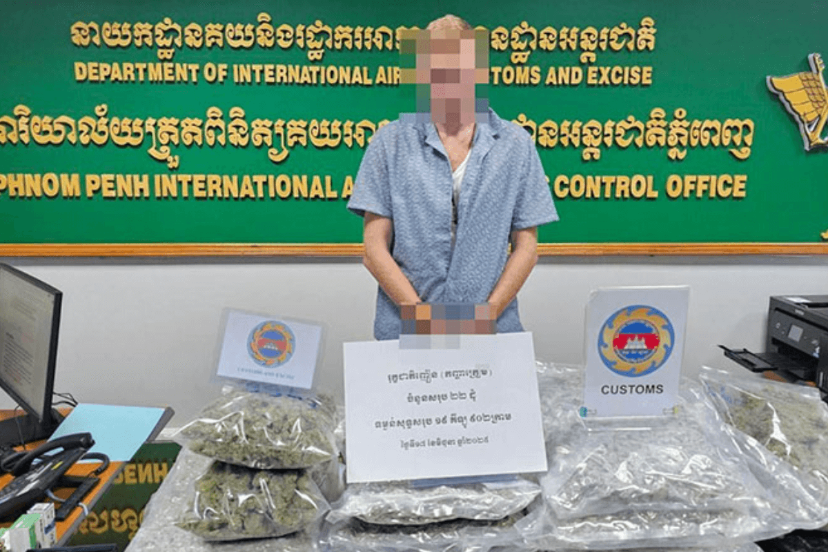 乾燥大麻22kg密輸の英国人、罰金1万ドル・禁錮14年