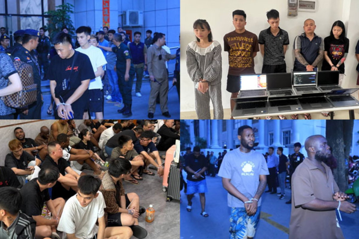 コンドミニアム急襲、詐欺と薬物で外国人55人拘束