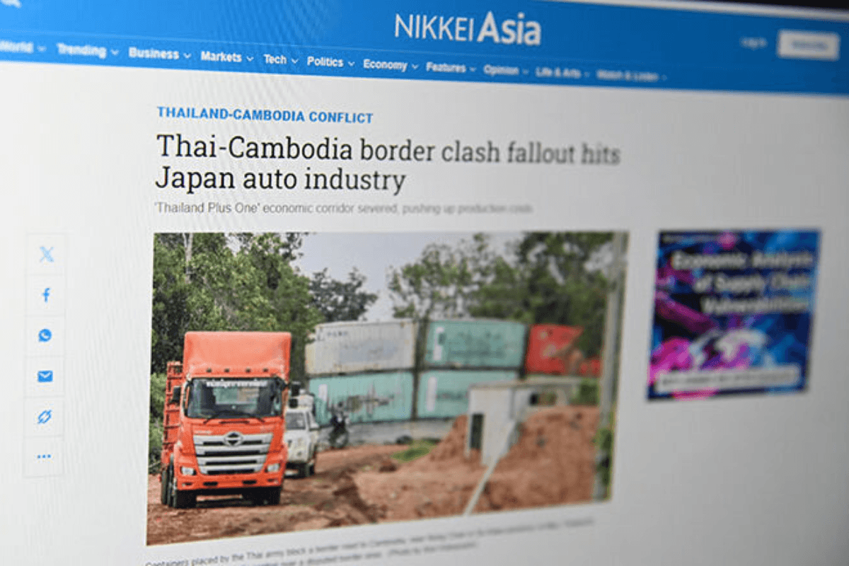 カンボジア大使が日経に抗議、国境報道を「偏向」と批判