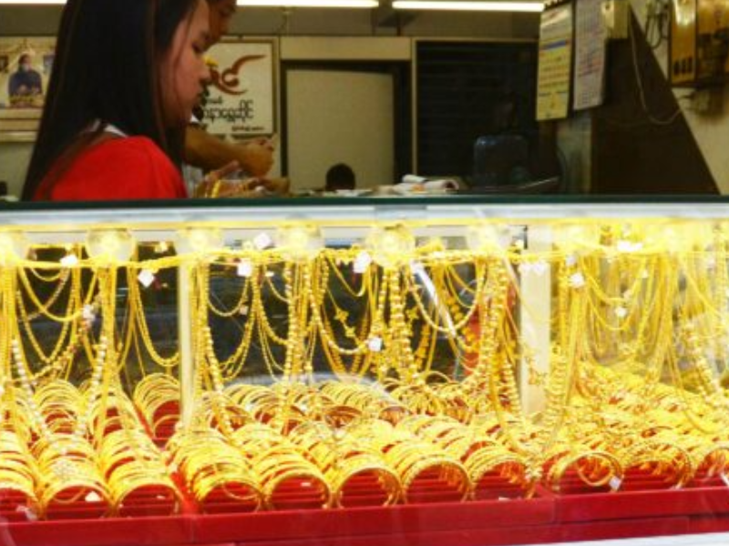 ミャンマーの金価格が上昇、1ティカル140万チャット超