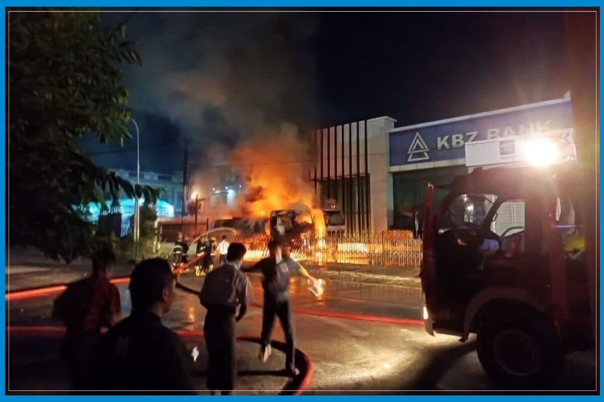 カンボーザ銀行7支店で爆発、マンダレー