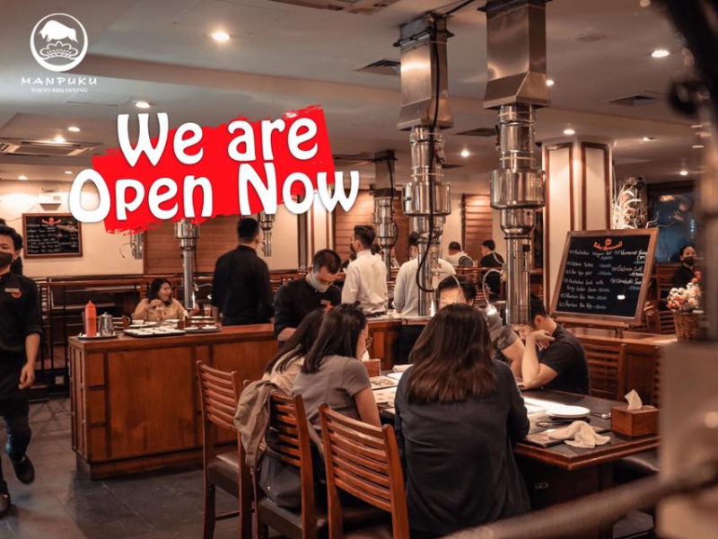 MANPUKU｜営業再開！ランチセット8800チャットから！