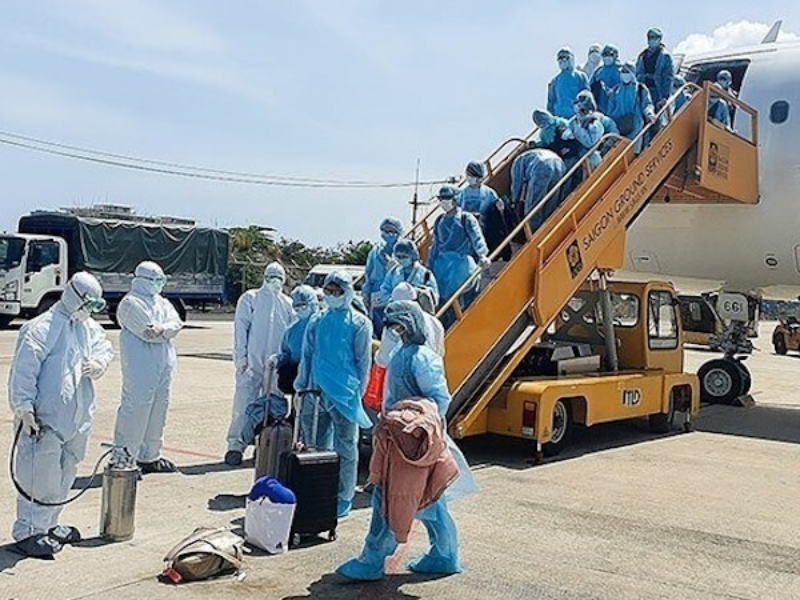 ダナン：大邱発の韓国人乗客80人を隔離措置