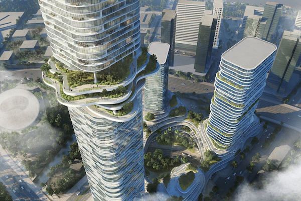 ドイツの建築家、Thu Thiem半島の超高層タワー「スカイフォレスト」を発表