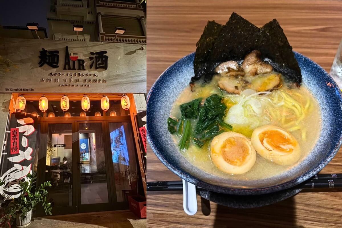 25年7月|ハノイ・ダオタンで深夜5時まで営業!本格ラーメン&バー:Anh Yêu Ramen