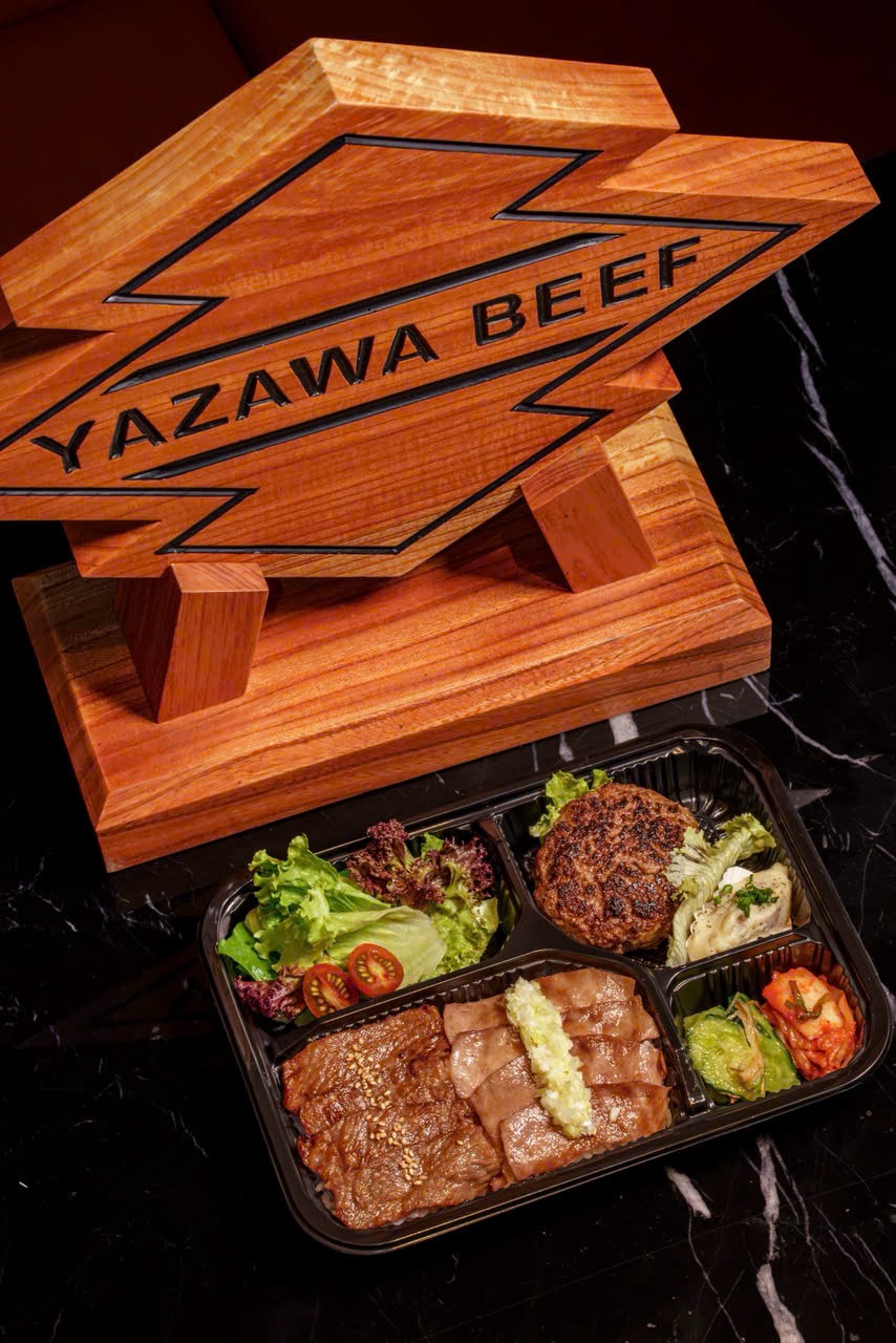 黒毛和牛焼肉・牛タンねぎ塩・ハンバーグ 三種の贅沢弁当