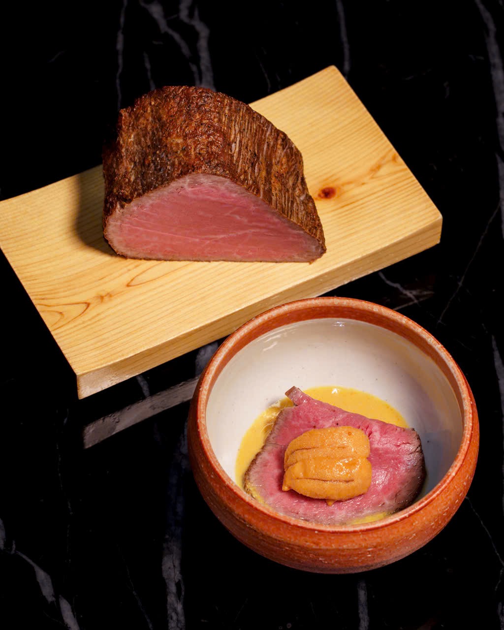 焼肉矢澤ハノイと鮨ななつのコラボレーションディナー料理1