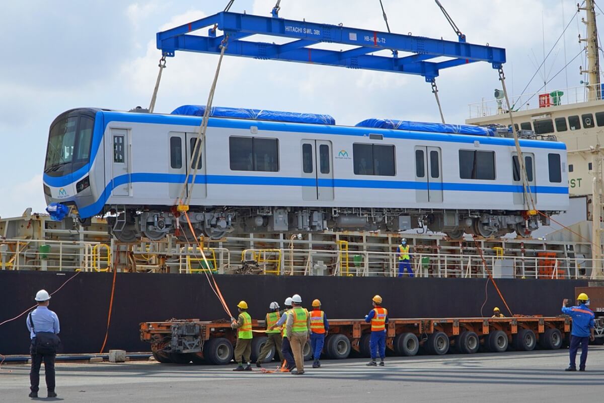 ホーチミンメトロ1号線、車両4編成が来月までにベトナム到着へ