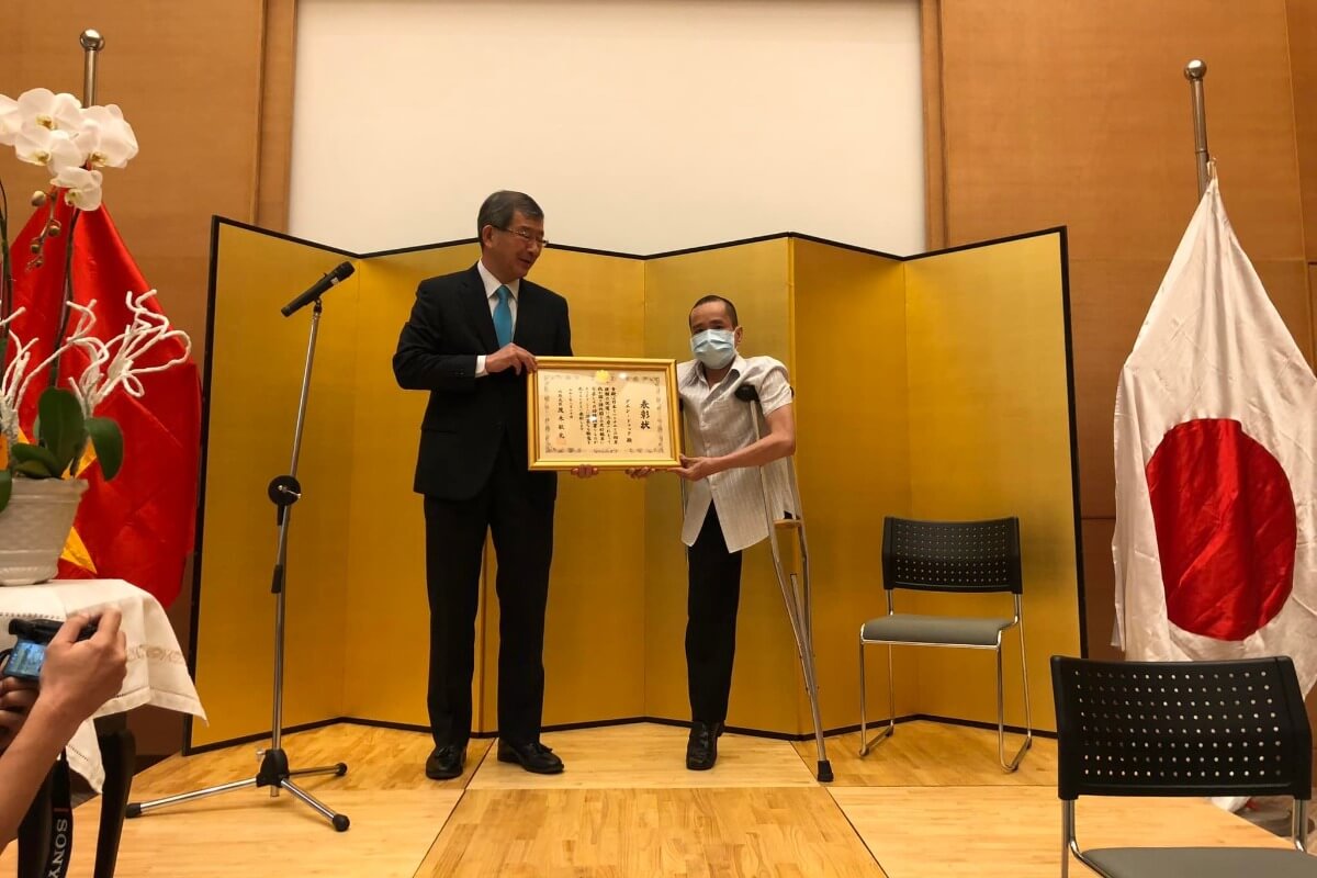 日越関係で「ドクちゃん」が外務大臣表彰を受賞