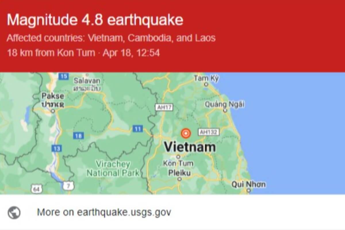 ベトナム中部高地で地震が多発、1年間で約170回