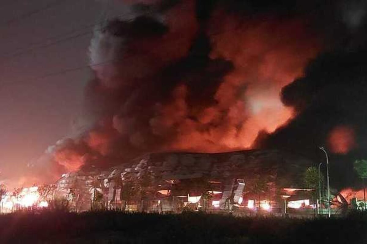 バクニン省の韓国系工場で火災、4000㎡が焼失