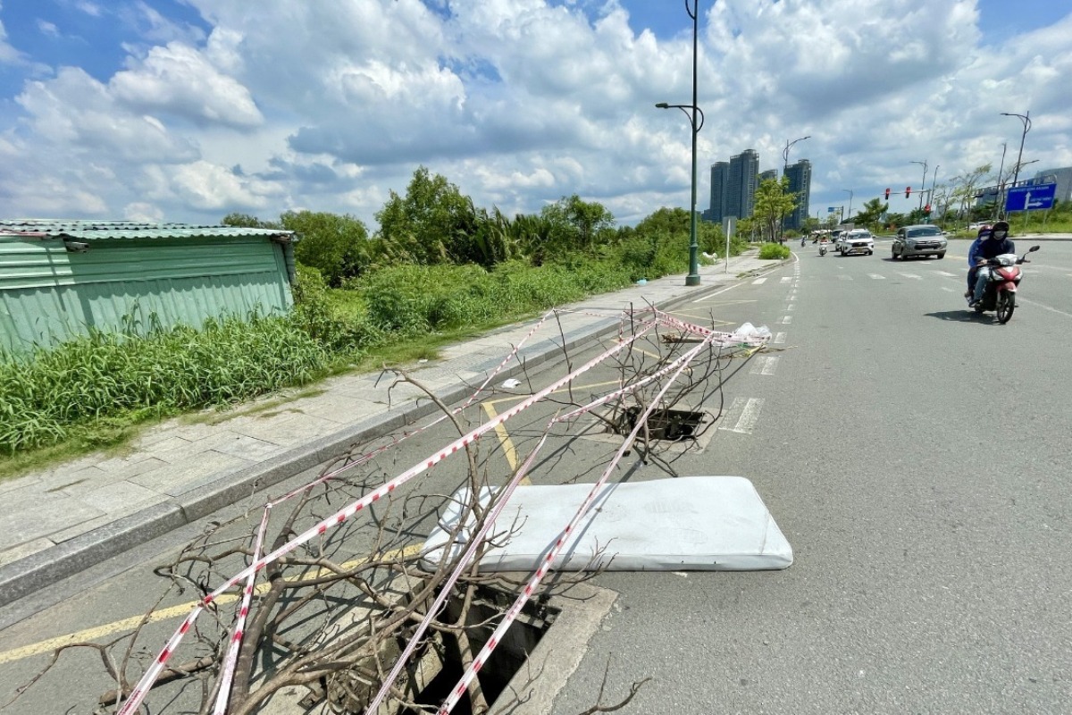 ホーチミンの新市街地、マンホールや備品の盗難が相次ぐ