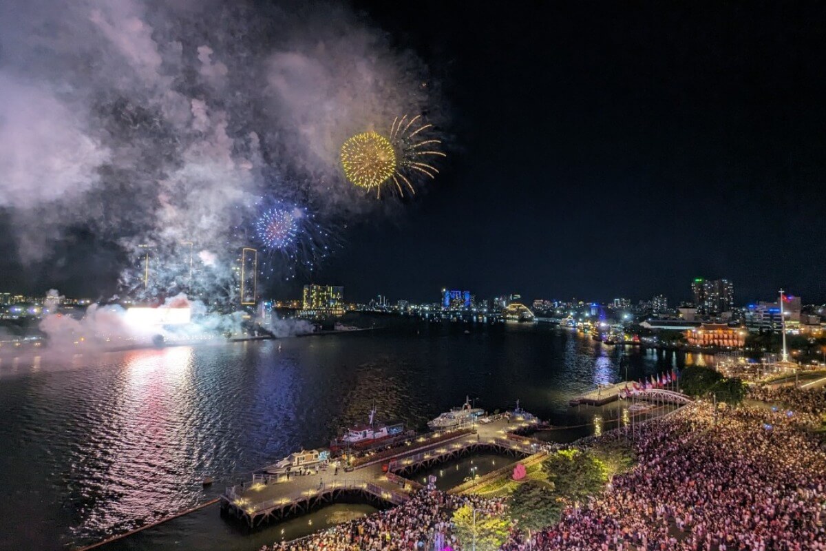 9月2日のベトナム国慶節、ホーチミンは2箇所で花火