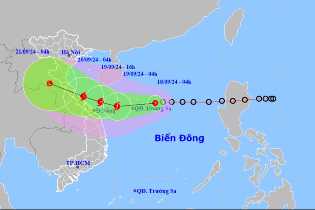 中部へ接近する熱帯低気圧、20日まで局地的な豪雨