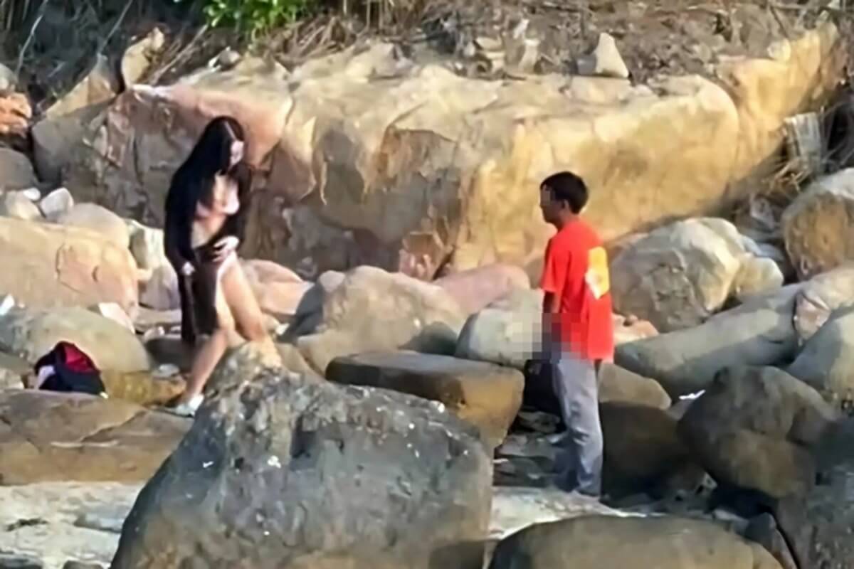 ニャチャンに変態男出現、ビーチでの露出行為に警告処分