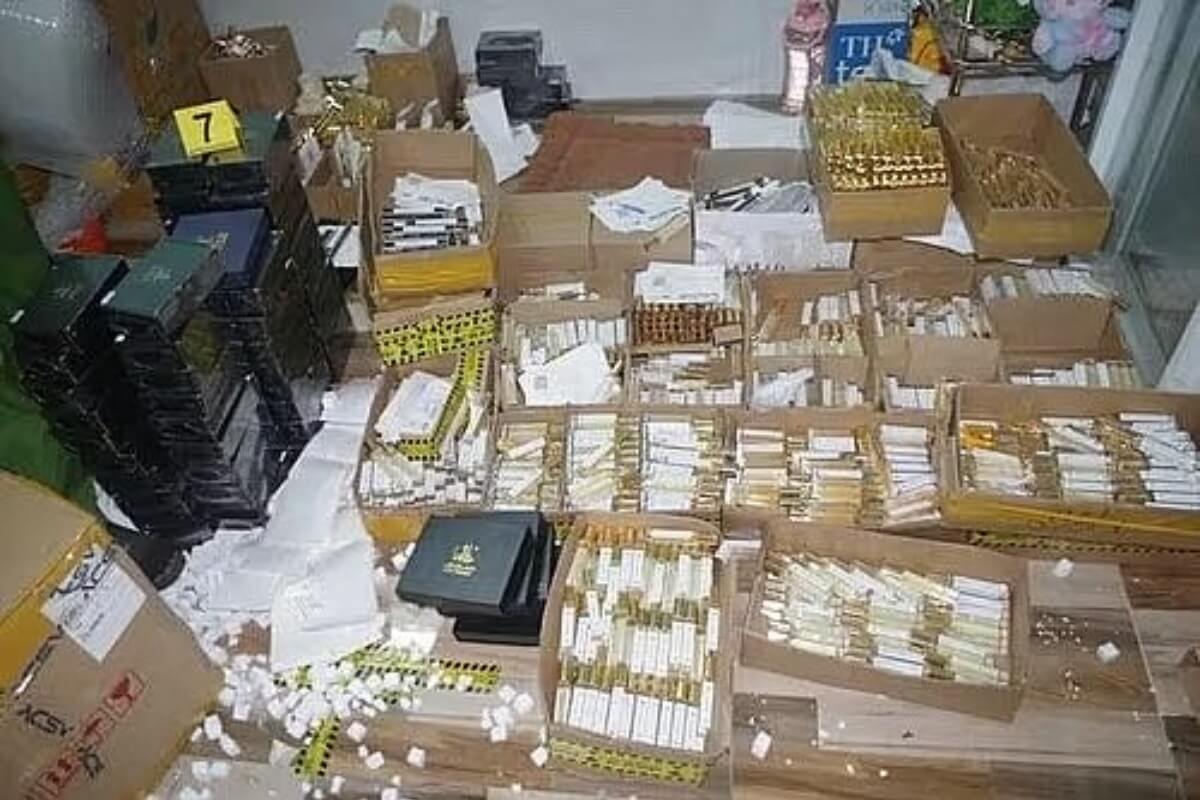 最大規模の偽ブランド香水事件、3人で500億ドン規模を流通