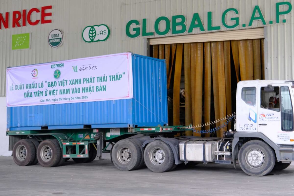 ベトナム産低排出ブランド米、日本へ500トンを初輸出