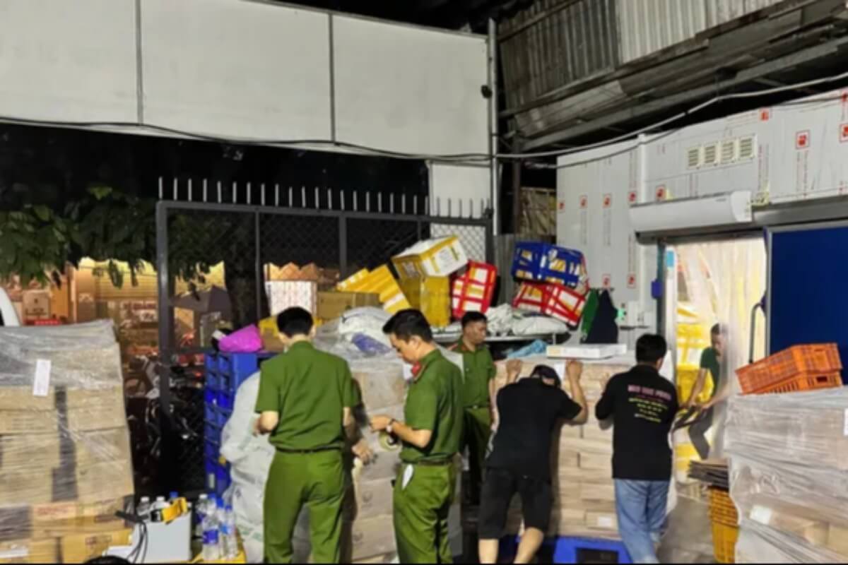 出所不明の肉約70トン押収、ホーチミン市内に流通か