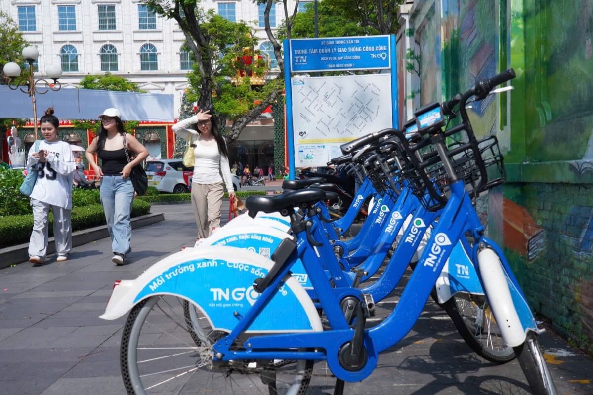 HCMCの公共自転車利用者、大幅に減少で電動化を計画
