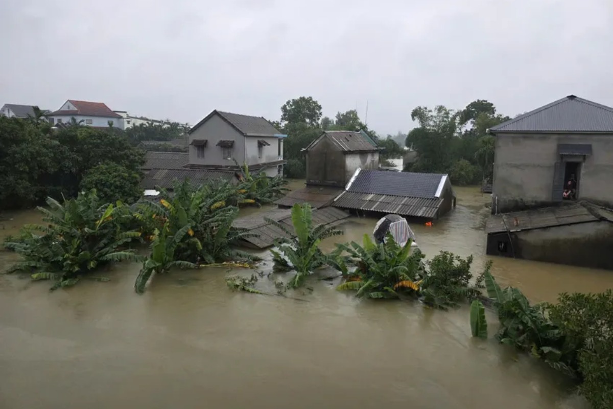 中部地方で記録的豪雨、フエで観測史上最多の降水量