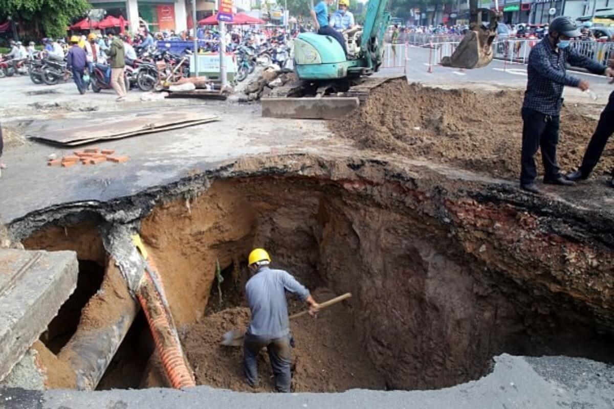 ホーチミンで深刻化する地盤沈下、世界有数の沈下速度を記録