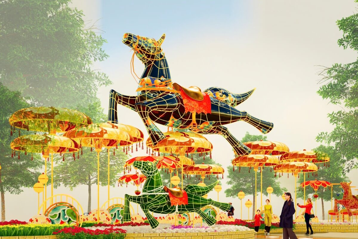 テトは昼も夜もグエンフエに、23年の節目に大規模リニューアル