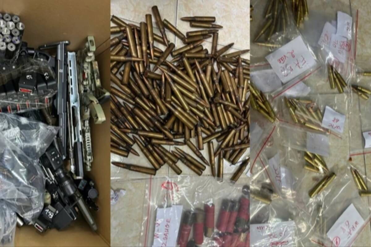 ホーチミンで武器取引拠点を摘発、軍用銃含む大量の銃器を押収