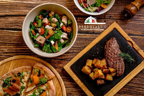 平日はペンドラスコでイタリアンランチ♪3品+ドリンクが23万ドン