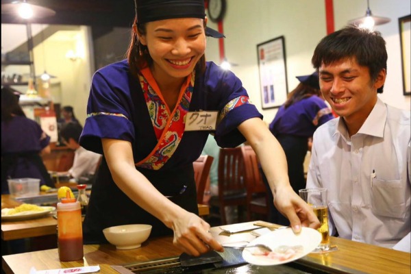 みやこ屋の鉄板焼で宴会♪ 巨大ステーキ付きのコースも有り！！