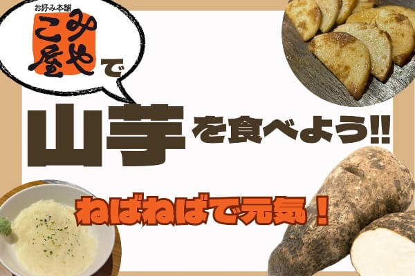 山芋が食べたくなったらココ！みやこ屋のイチオシメニュー