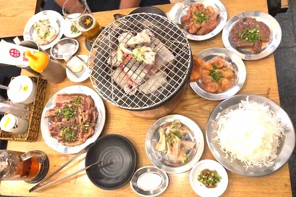 ホルモン闇番長のホルモン焼き写真