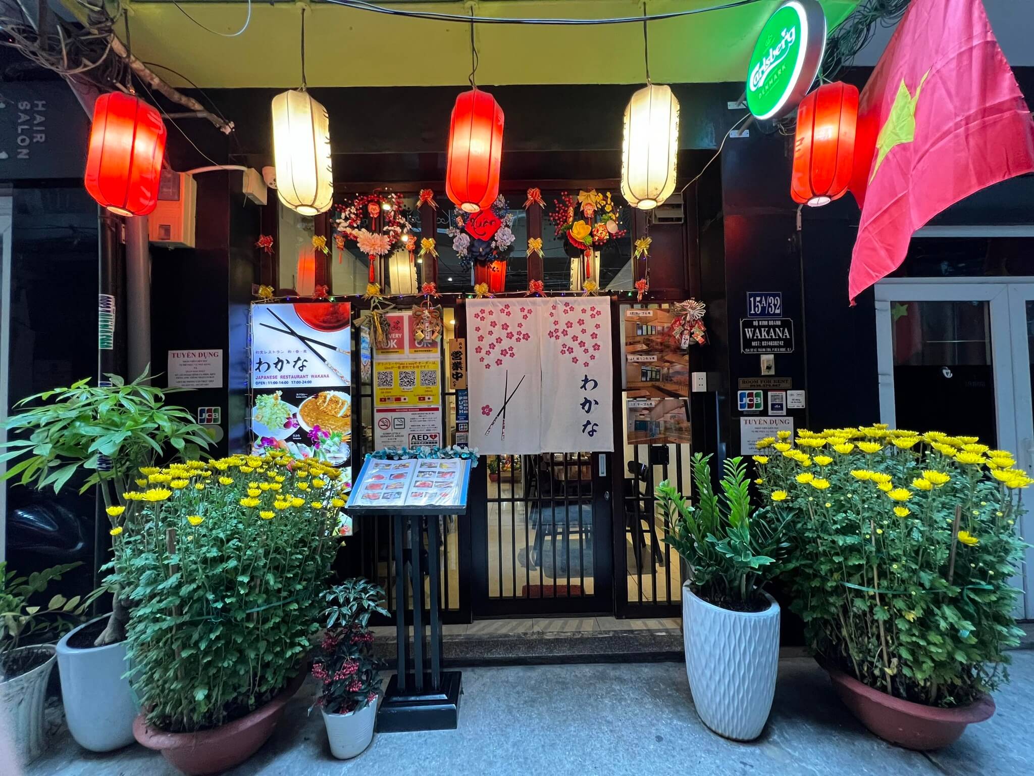 ホーチミン,日本食,和食,個室,レタントン,おすすめ,わかな,和香菜